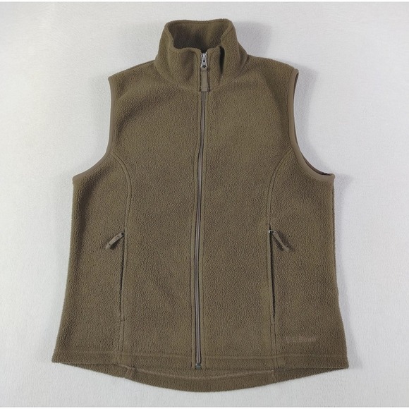 L.L. Bean Jackets & Blazers - Vintage L.L.Bean Fleece Vest Womens Small Brown Polartec Hiking Gorpcore